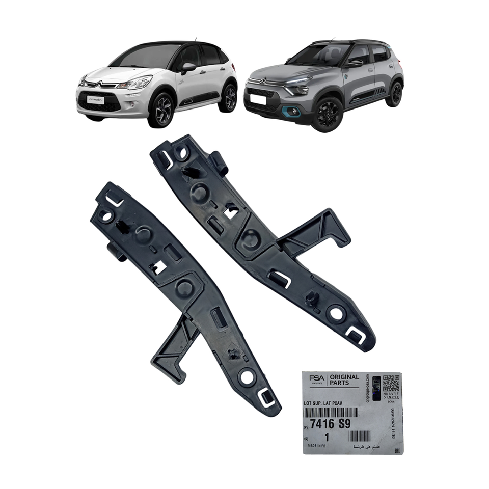 Par Guia Para-choque Dianteiro Genuino Citroen 7416S9