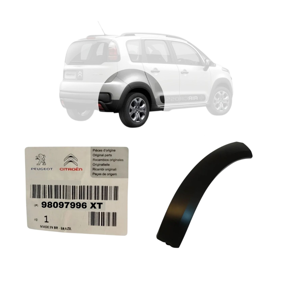 Moldura Para-Lama Tras Genuino Citroen 98097996XT