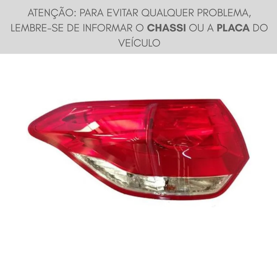 Lanterna Traseira Esquerda Genuina Citroen 9825776180