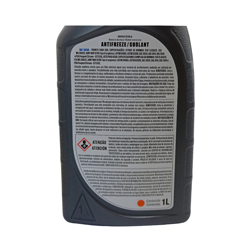 Aditivo Radiador Coolant Antifreeze Original Mopar 1 Litro K68547228LA