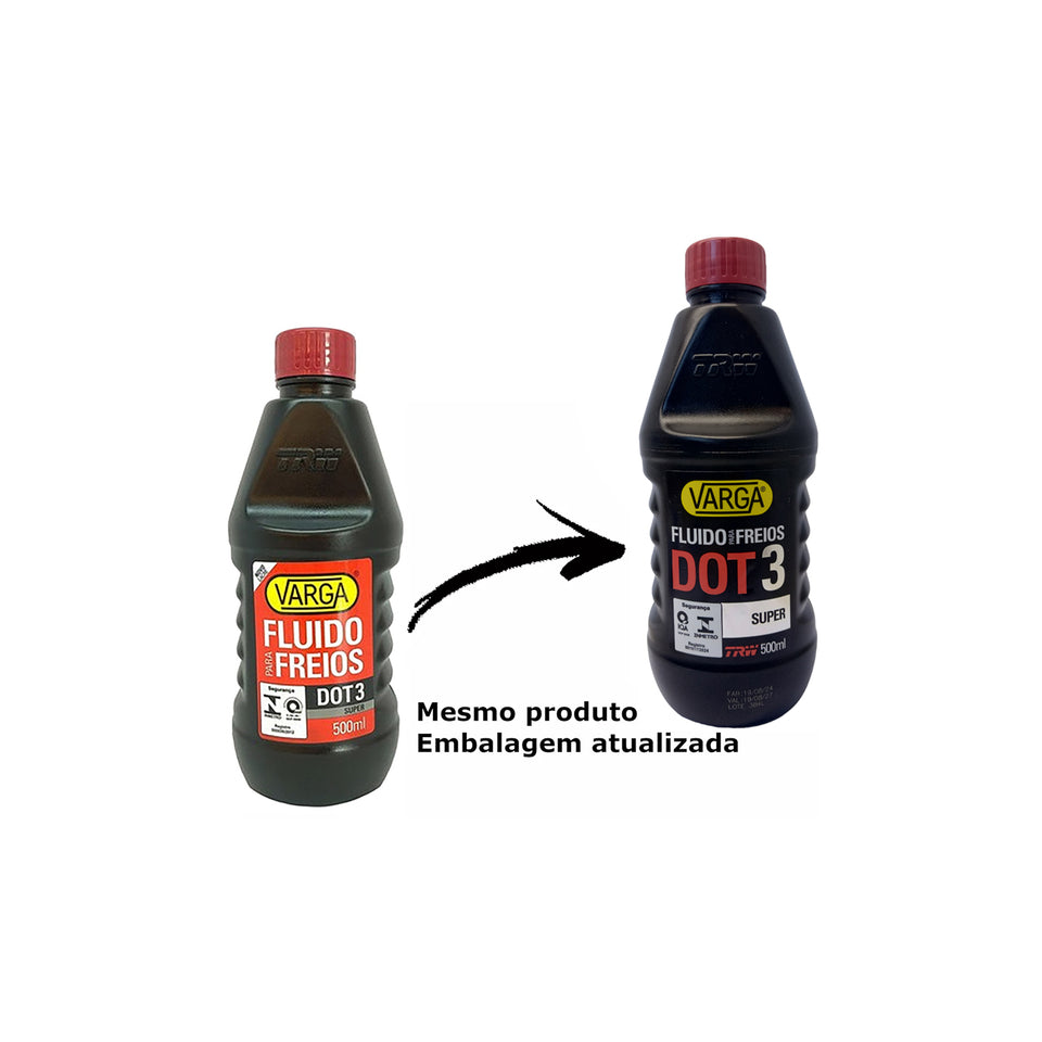 Kit 4 Fluidos Freio Dot3 Super 500ml RCLF00021 Trw Varga