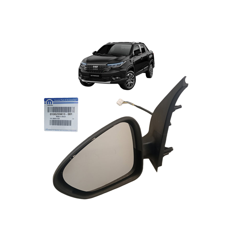 Retrovisor Elétrico Esquerdo C/ Pisca Original Fiat 100259413