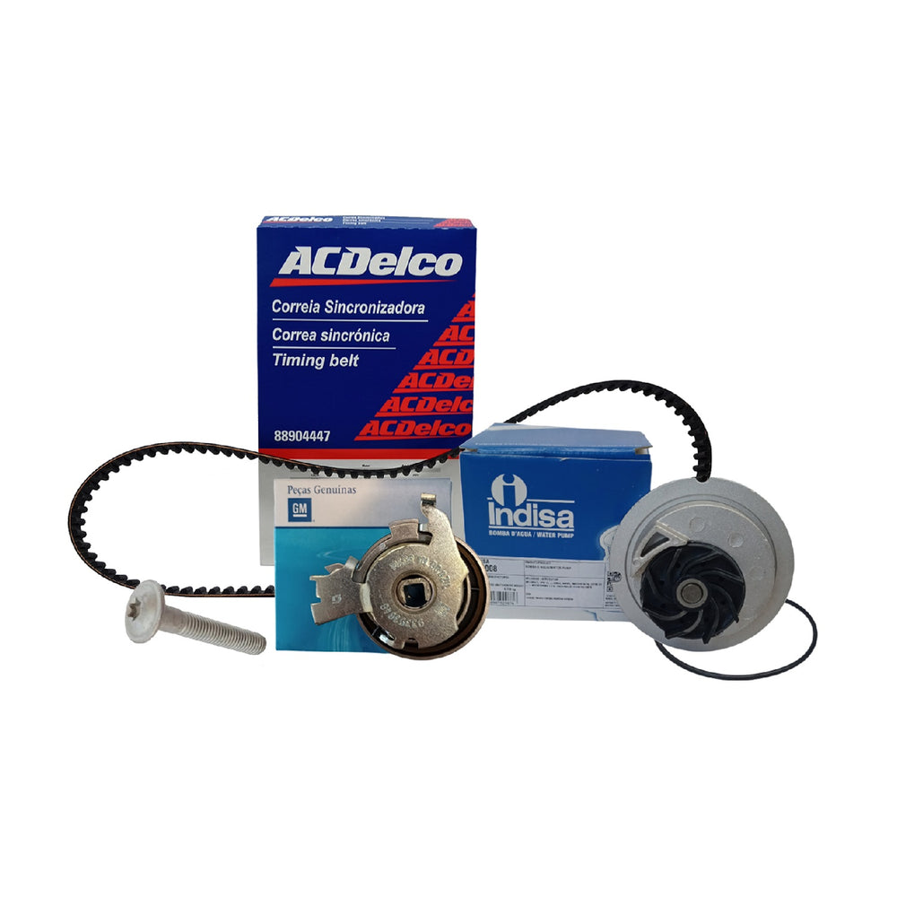 Kit Correia Dentada + Tensor + Bomba d'água ACDelco / Gm