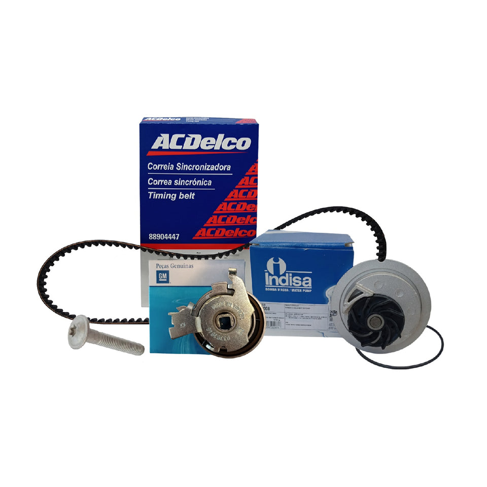 Kit Correia Dentada + Tensor + Bomba d'água ACDelco / Gm