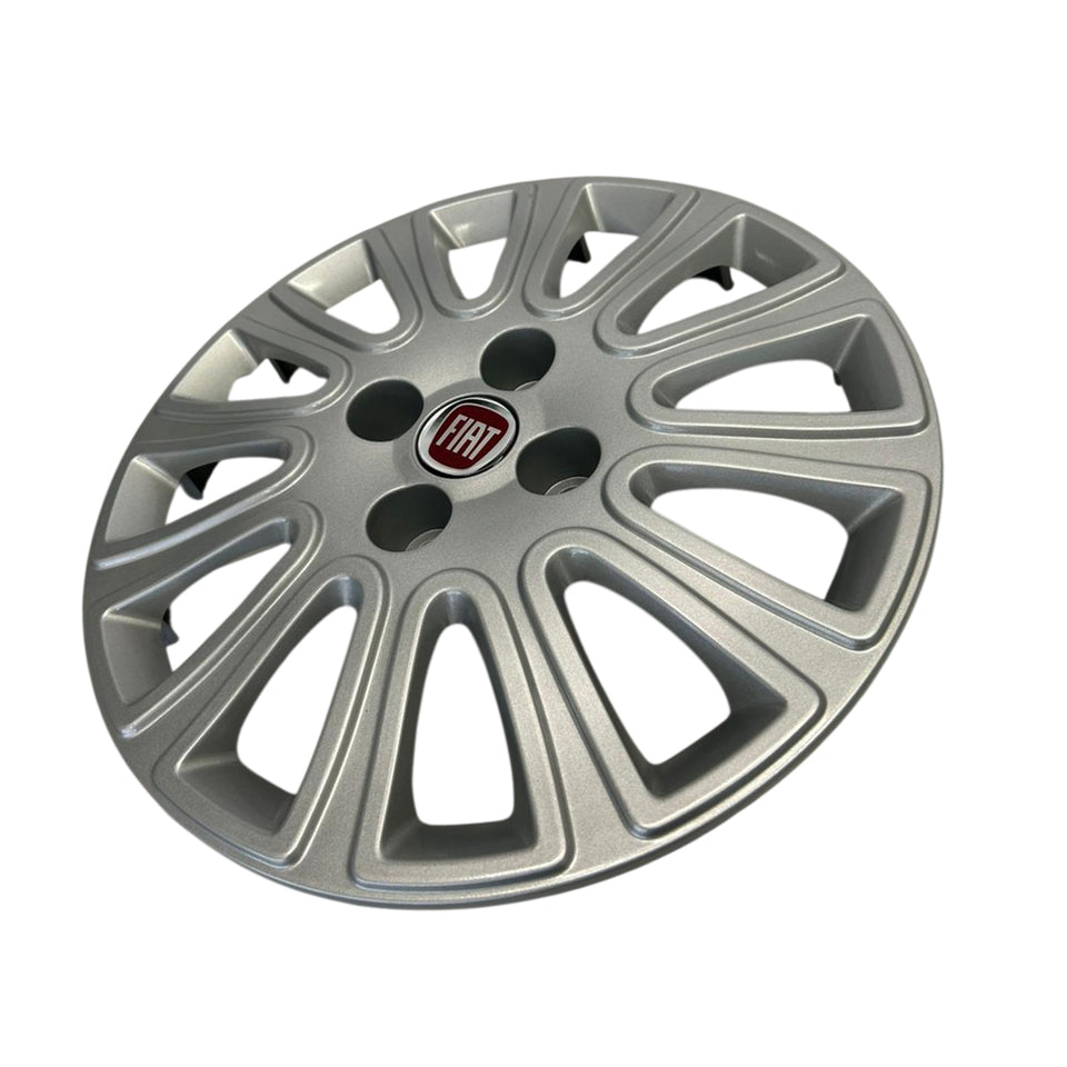 Par Calota Aro 14" Cinza Original Fiat 100200460