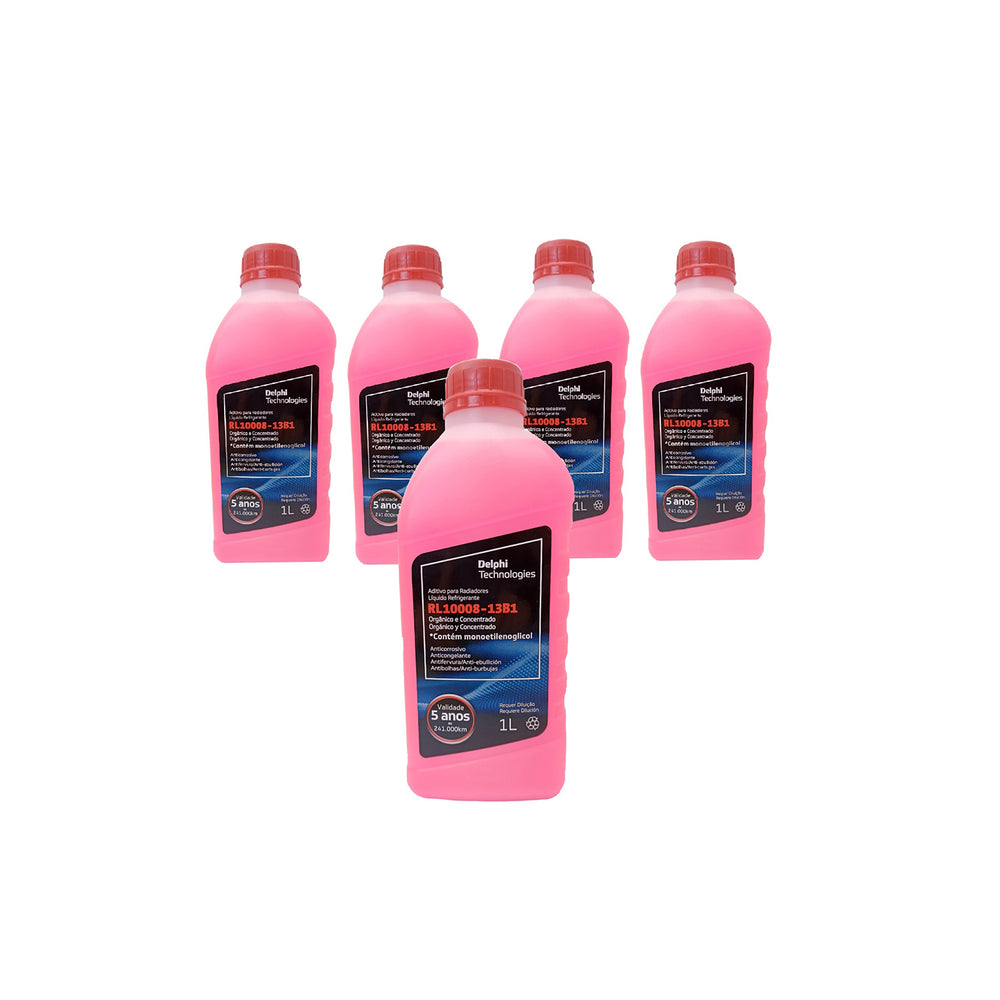 5 Litros Aditivo Radiador Concentrado Rosa Delphi RL10008