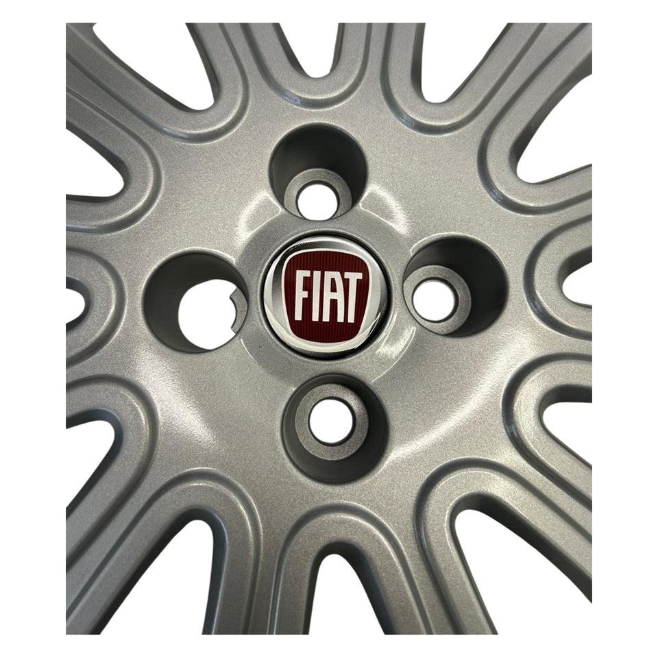 Par Calota Aro 14" Cinza Original Fiat 100200460